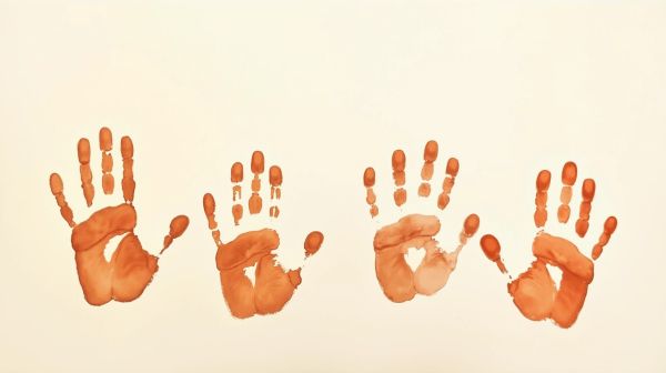 Créez un tableau empreinte main famille pour des souvenirs inoubliables