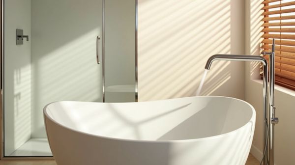 Optimiser l'espace avec une baignoire sabot confortable