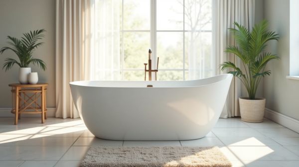 Optimiser l'espace avec une baignoire sabot confortable
